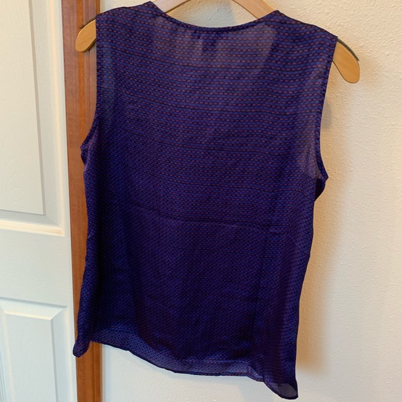 Coldwater Creek Blue & Purple Blouse Medium - Picture 7 of 8